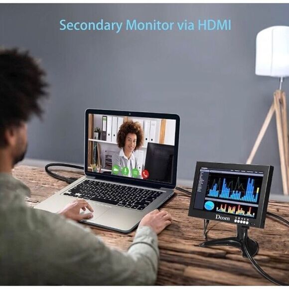 DCORN - 🎉HPX6 🎉 NWT - 8” HD82 Color Monitor- Metal Frame/1280 x 720/ Boxed - Picture 15 of 16